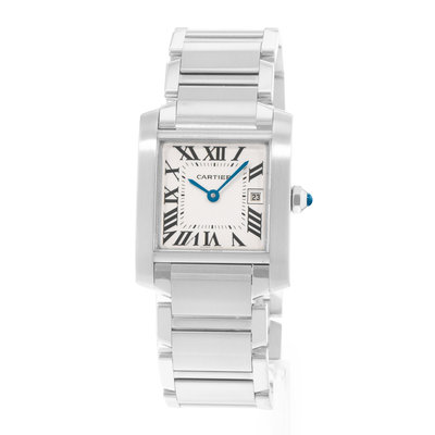 Cartier Tank Francaise W51011Q3 2465 Silver Dial 25