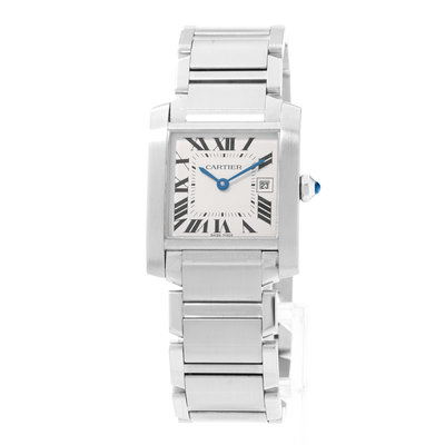 Cartier Tank Francaise W51011Q3 2465 Silver Dial 25