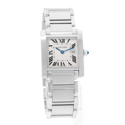 Cartier Tank Francaise W51011Q3 2465 Silver Dial 25