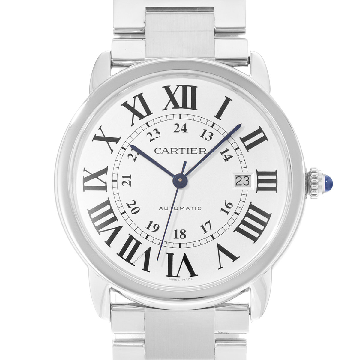 Cartier Ronde Solo de Cartier W6701011 3517 Silver Dial 42