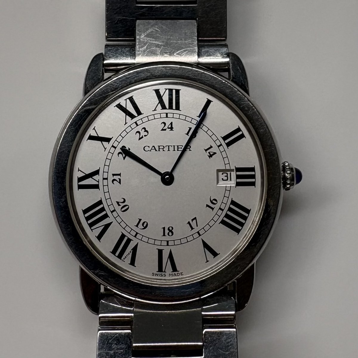 Cartier Ronde Solo de Cartier  W6701005 2934 Silver Dial 36