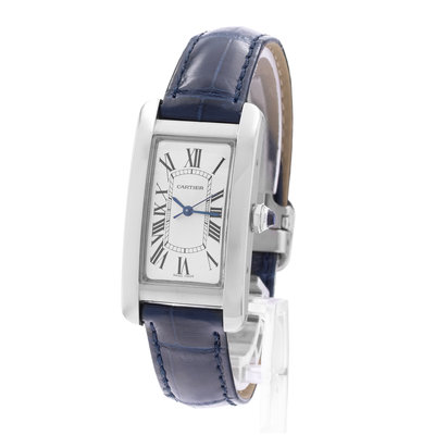 Cartier Tank Americaine WSTA0017 3971 Silver Dial 22