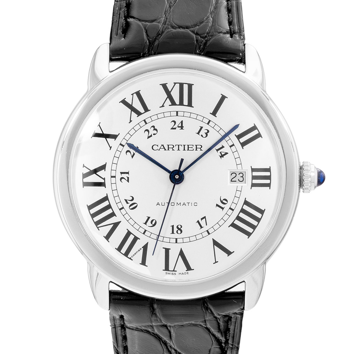 Cartier Ronde Solo de Cartier W6701010 3517 Silver Dial 42