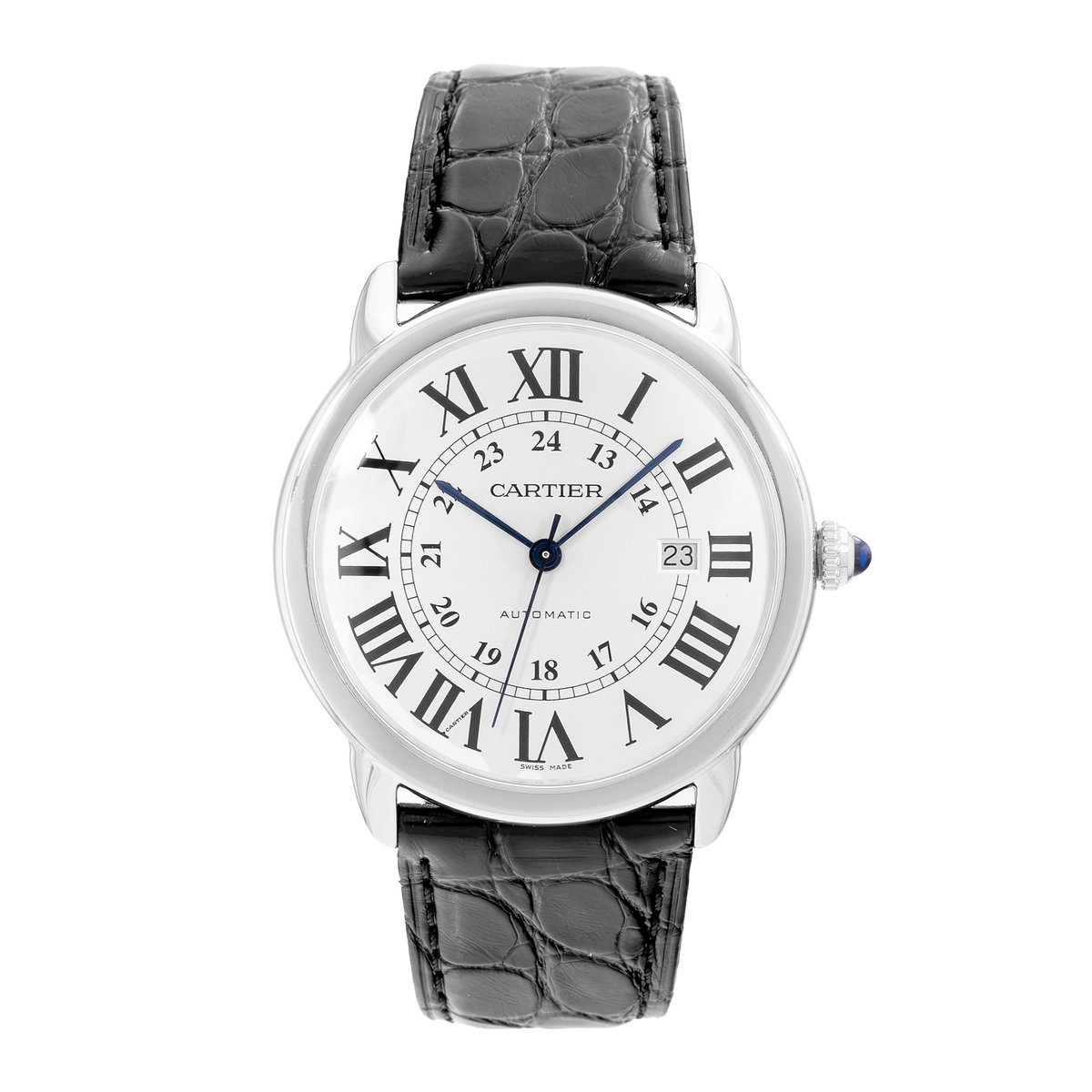 Cartier Ronde Solo de Cartier W6701010 3517 Silver Dial 42