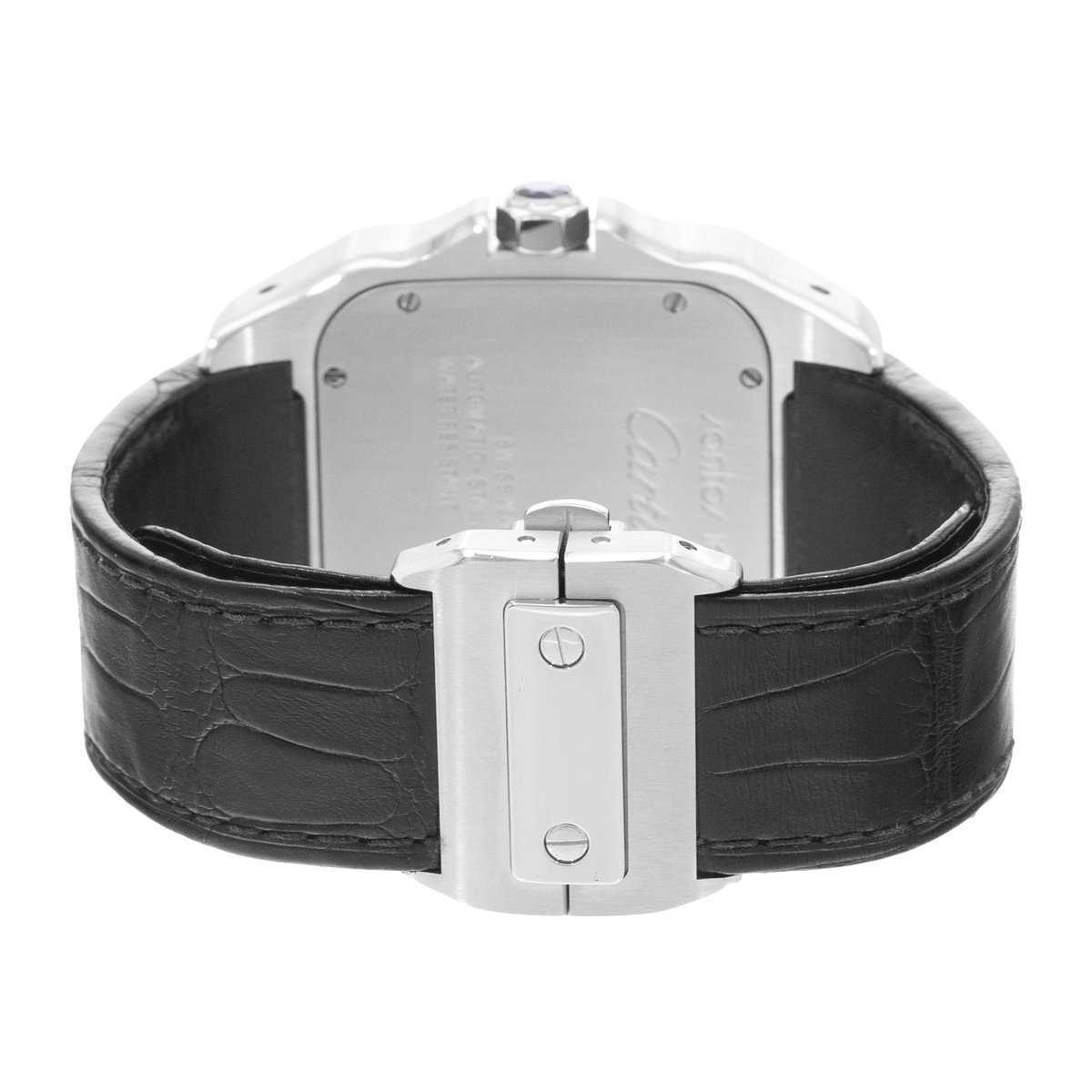 Cartier Santos 100 W20073X8 2656 Silver Dial 38