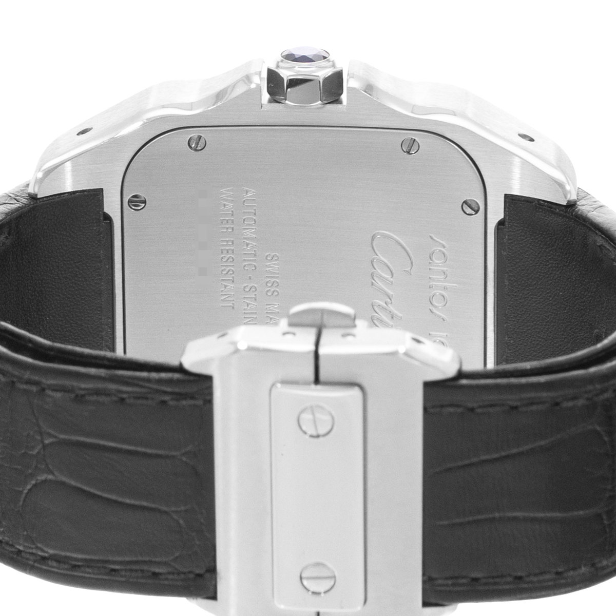 Cartier Santos 100 W20073X8 2656 Silver Dial 38