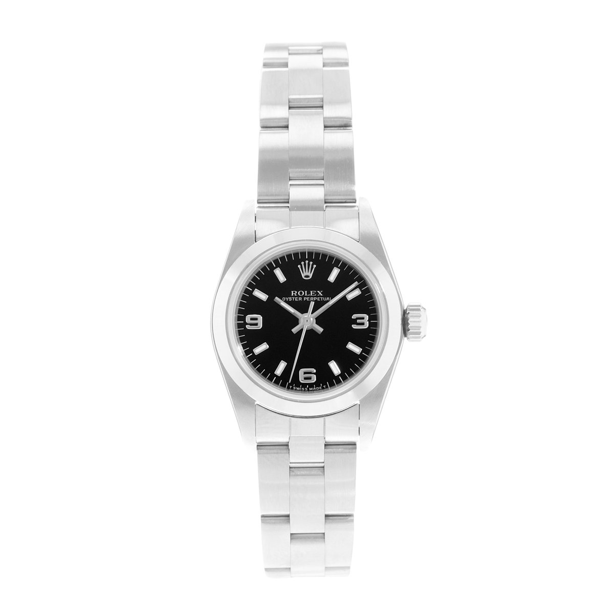 Rolex Olyster Perpetual 24 67180 Black Dial 24