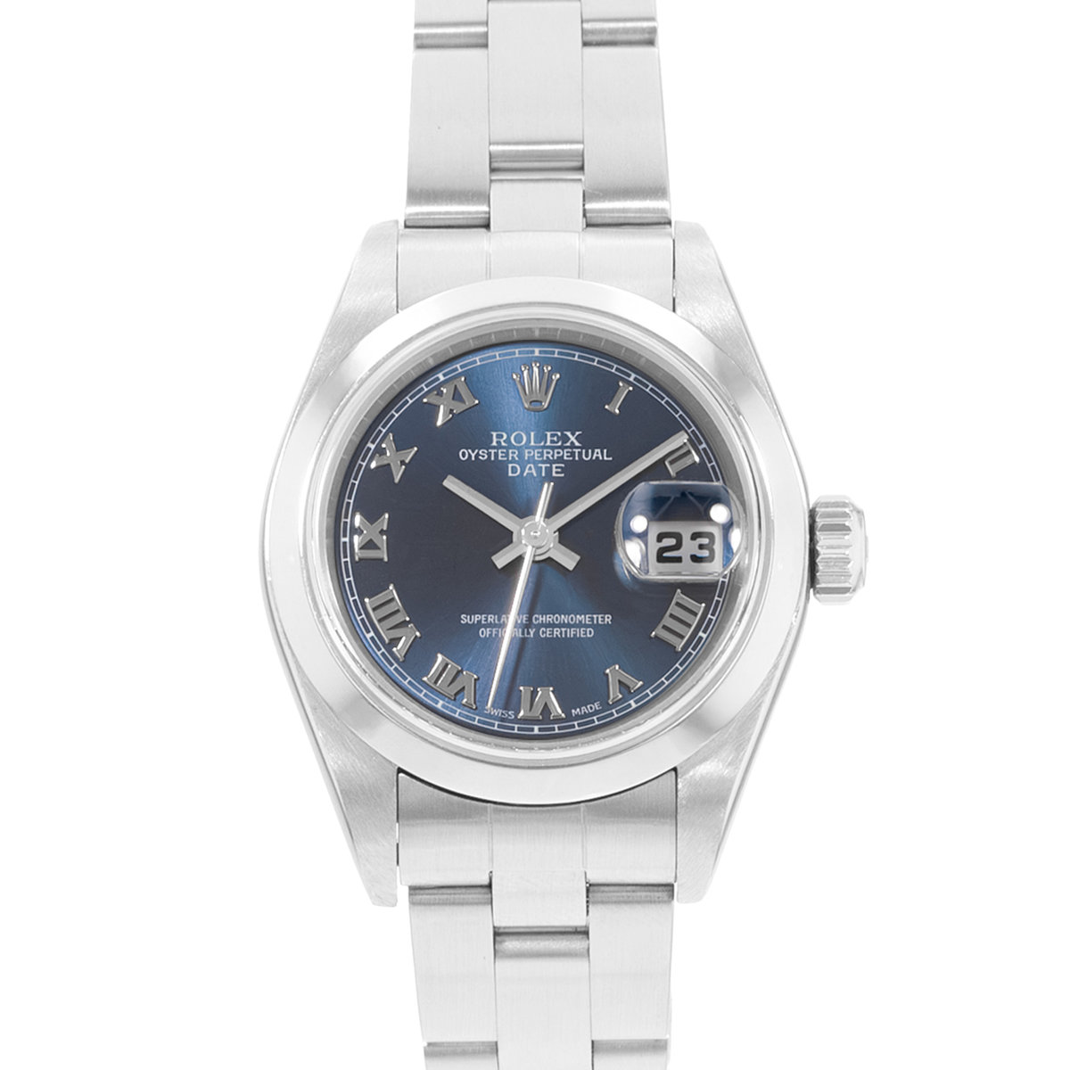 Rolex Oyster Perpetual 26 79160 Blue Dial 26