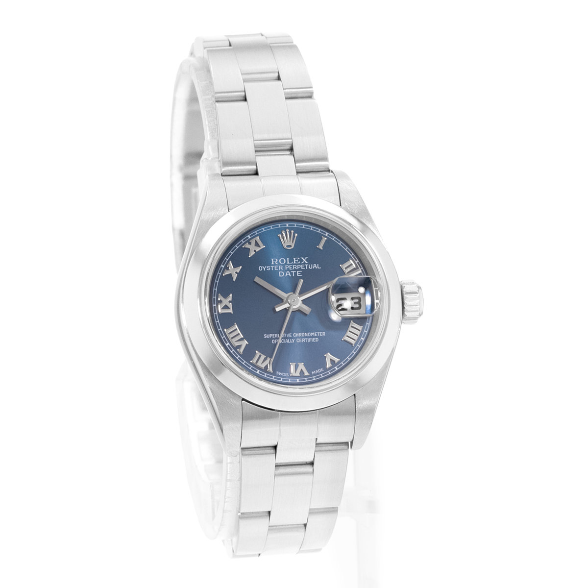 Rolex Oyster Perpetual 26 79160 Blue Dial 26