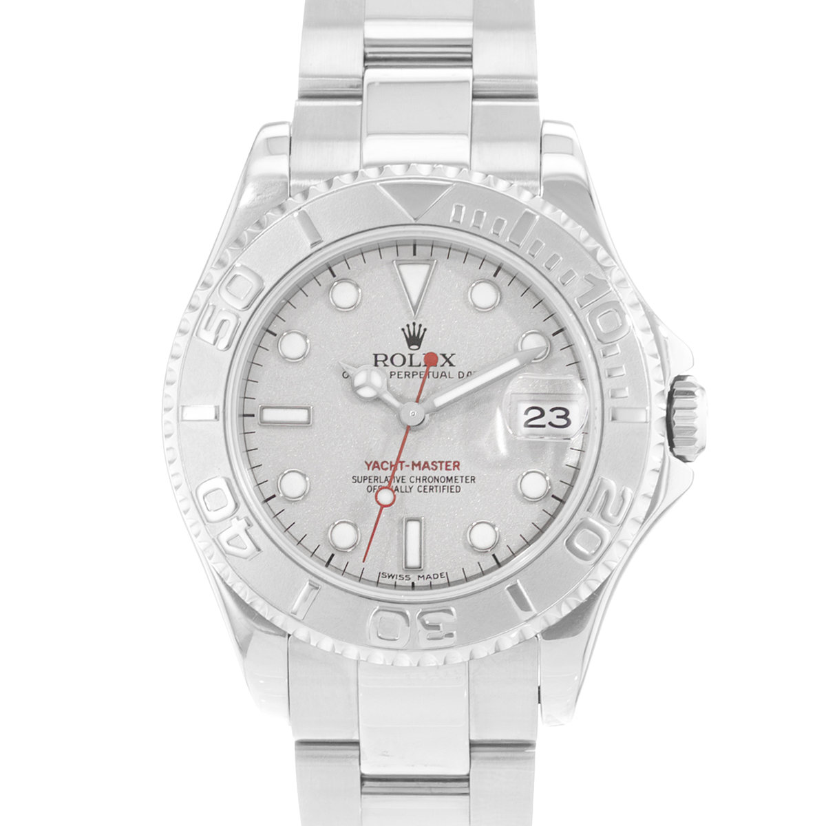 Rolex Yacht-Master 35 168622 Silver Dial 35