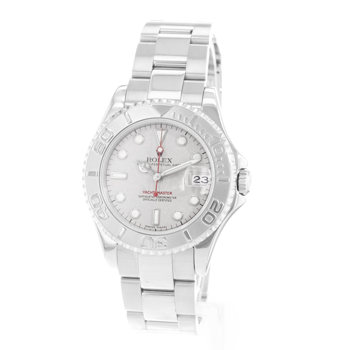 Rolex Yacht-Master 35 168622 Silver Dial 35