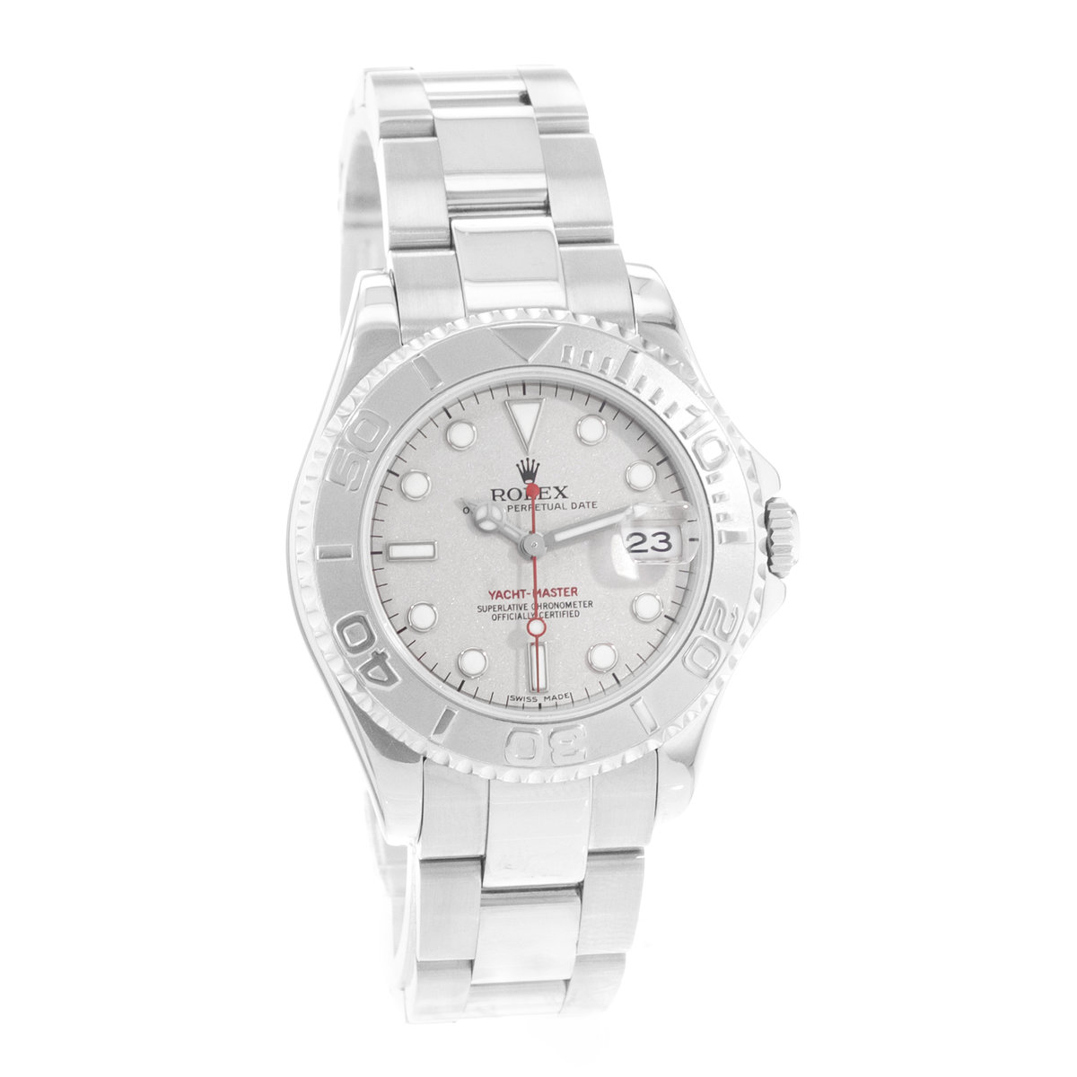 Rolex Yacht-Master 35 168622 Silver Dial 35