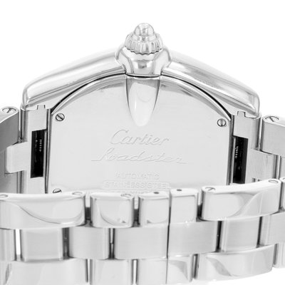 Cartier Roadster W62032X6 2722 Silver Dial 43
