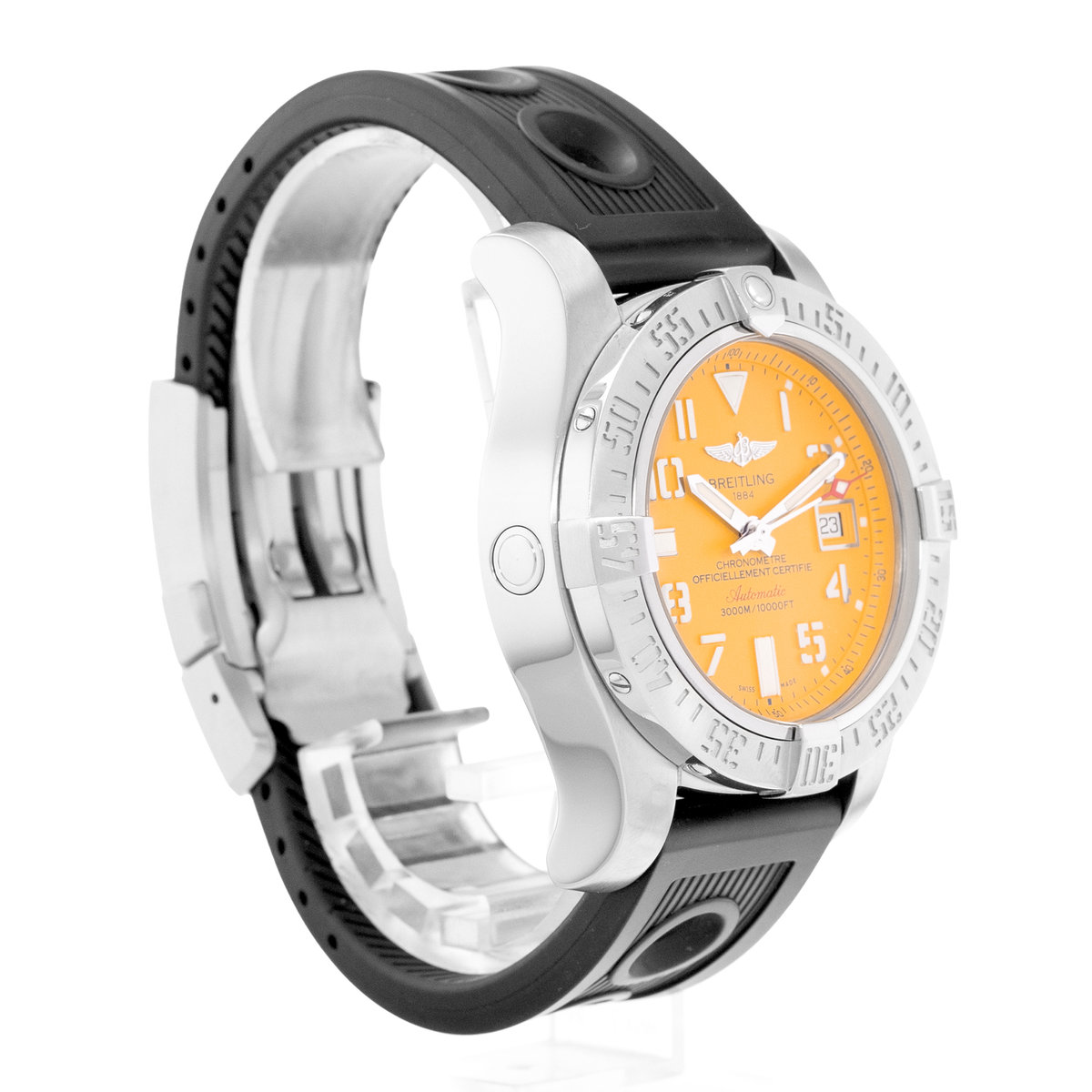 Breitling Avenger II Seawolf A17331 Yellow Dial 45