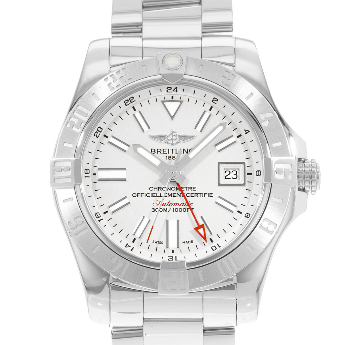 Breitling Avenger II A32390 Silver Dial 43