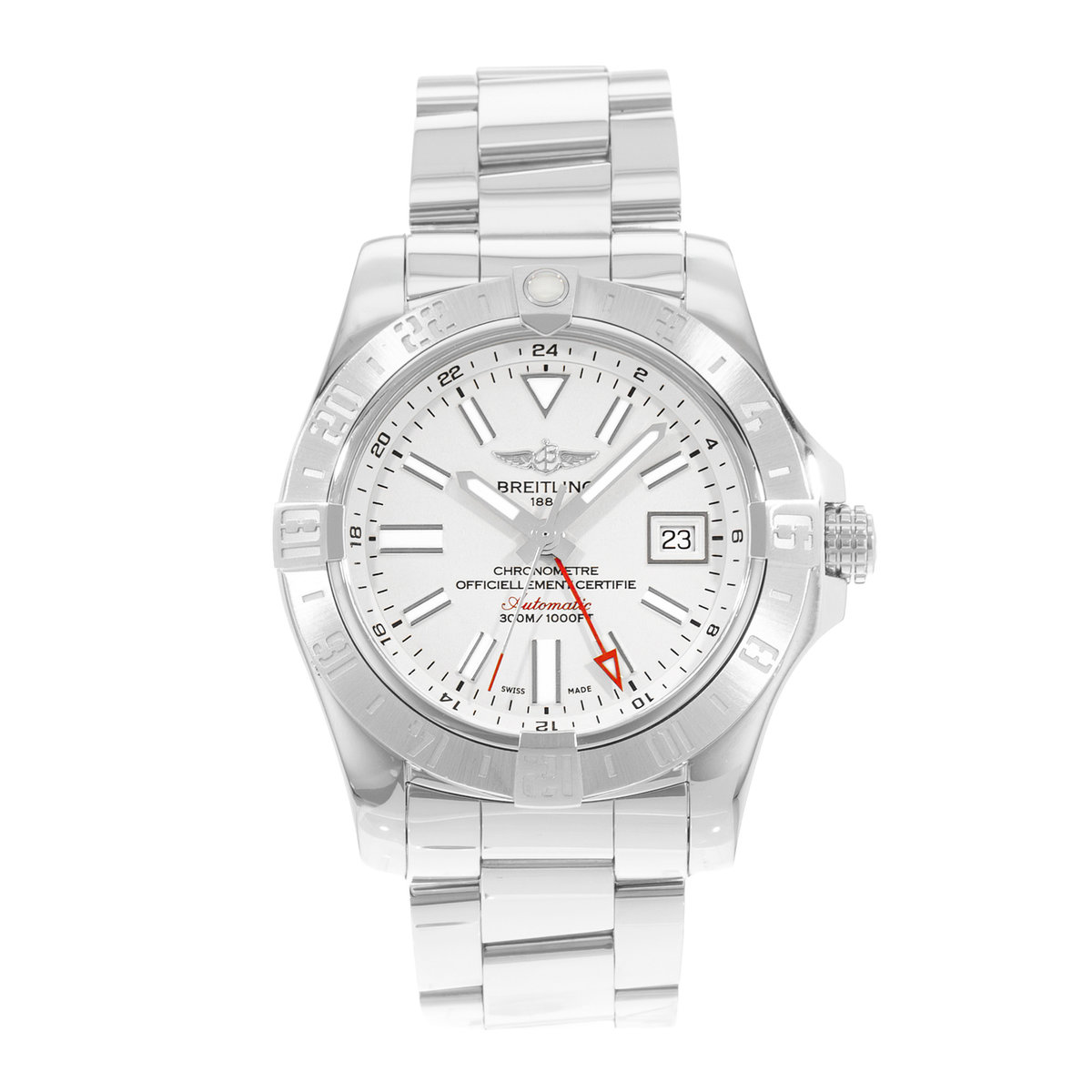Breitling Avenger II A32390 Silver Dial 43