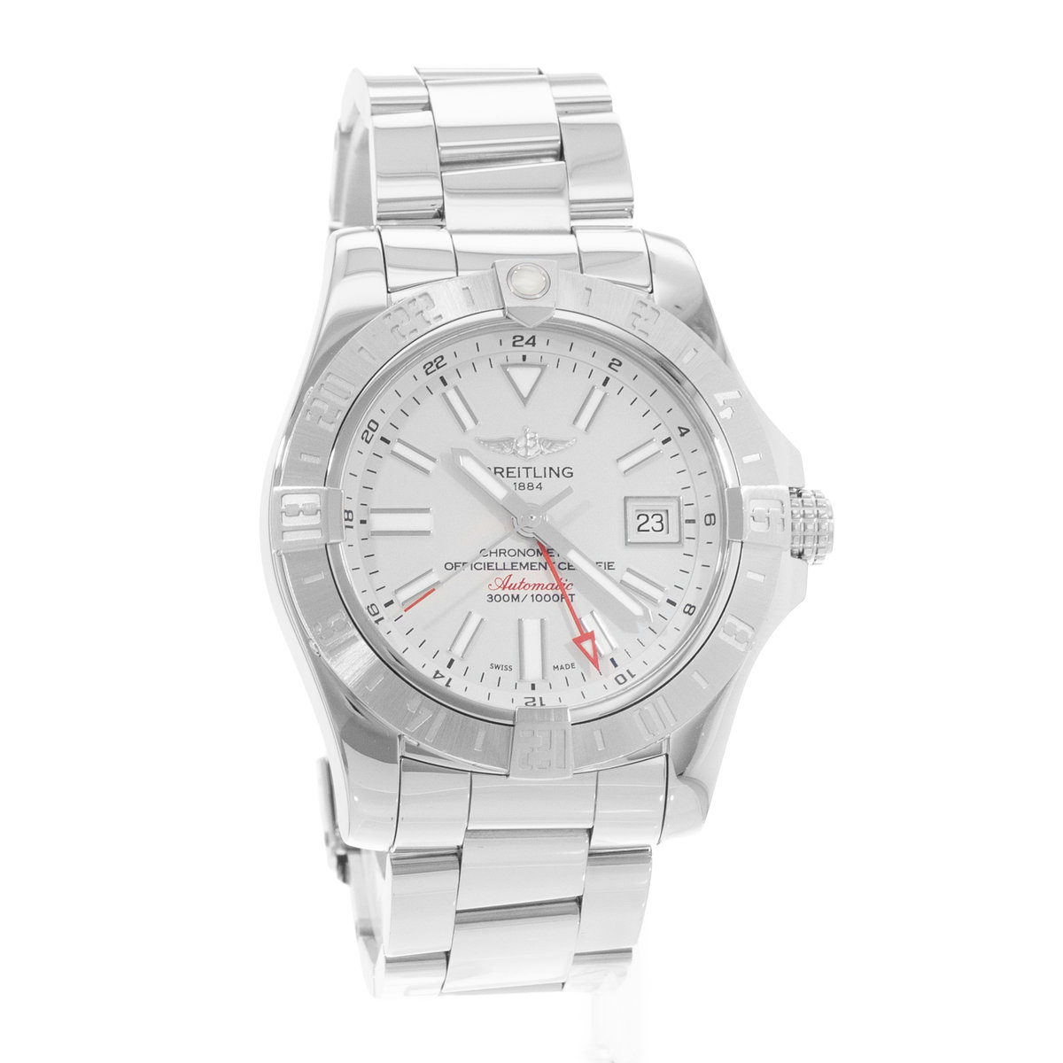 Breitling Avenger II A32390 Silver Dial 43