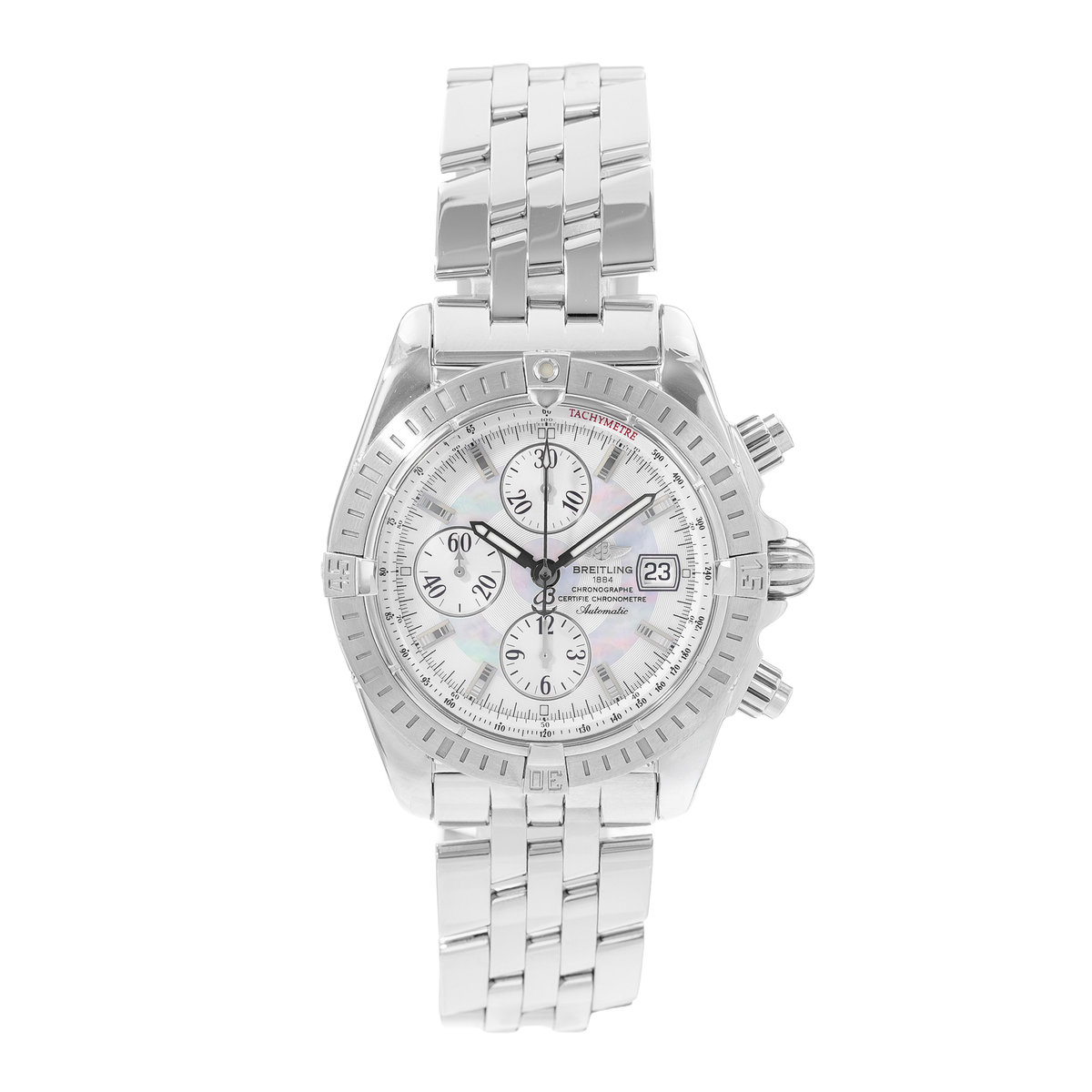 Breitling Chronomat Evolution A156A69PA Mother of pearl Dial 44