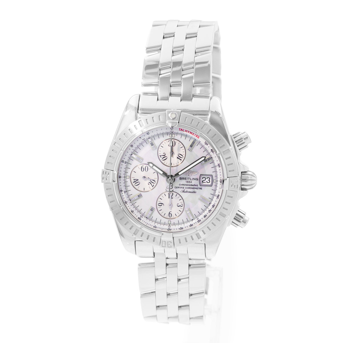 Breitling Chronomat Evolution A156A69PA Mother of pearl Dial 44