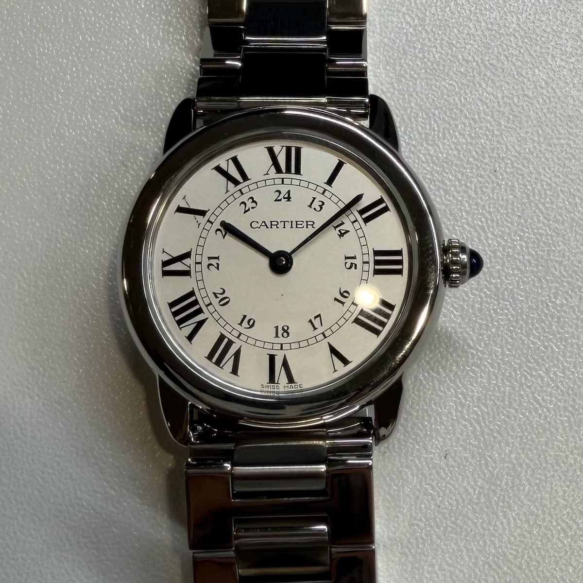 Cartier Ronde Solo de Cartier W6701004 3601 Silver Dial 29