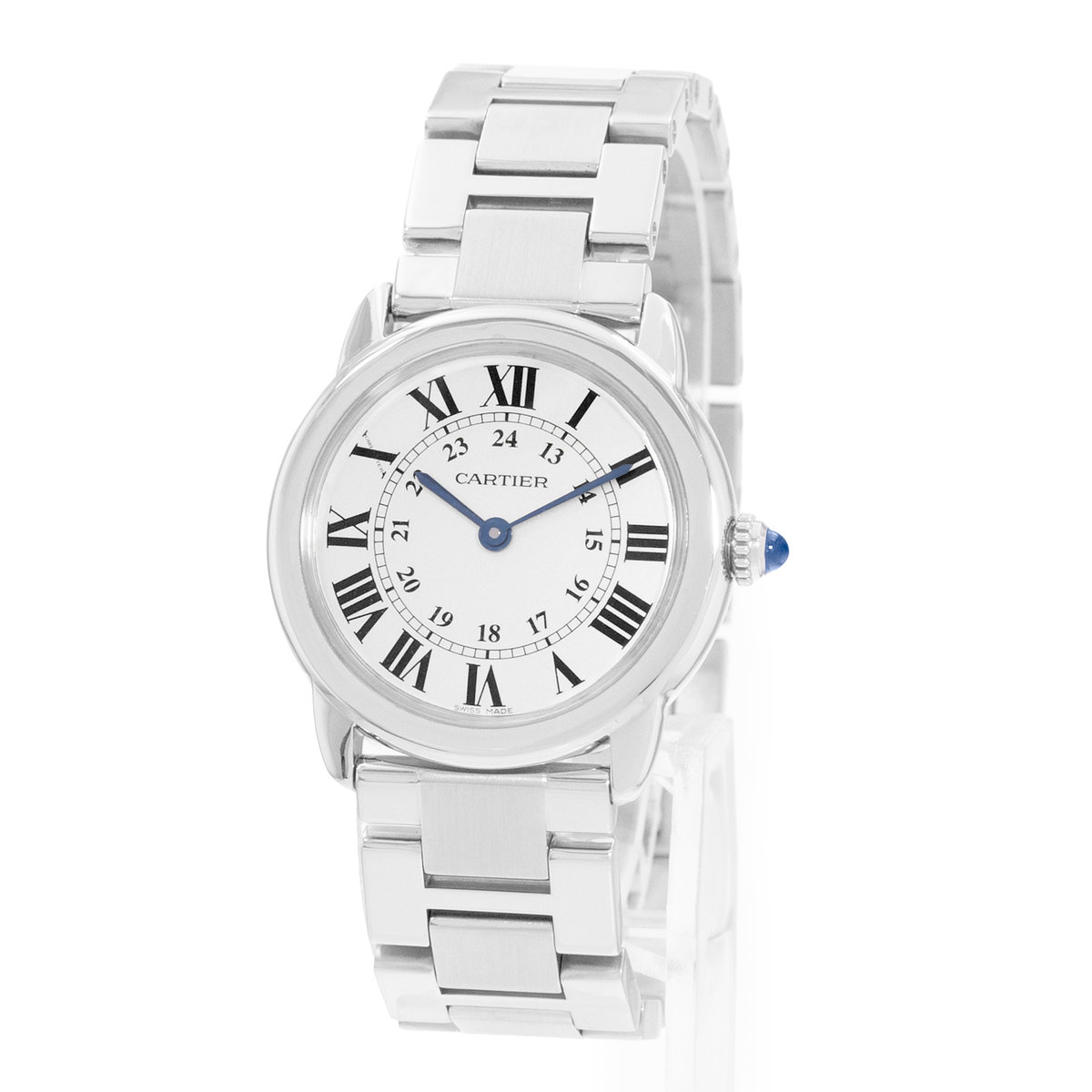 Cartier Ronde Solo de Cartier W6701004 3601 Silver Dial 29