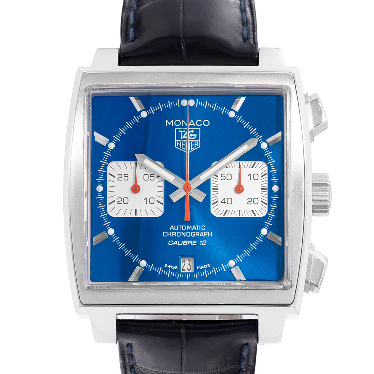TAG Heuer Monaco Calibre 12 CAW2111 Blue Dial 39