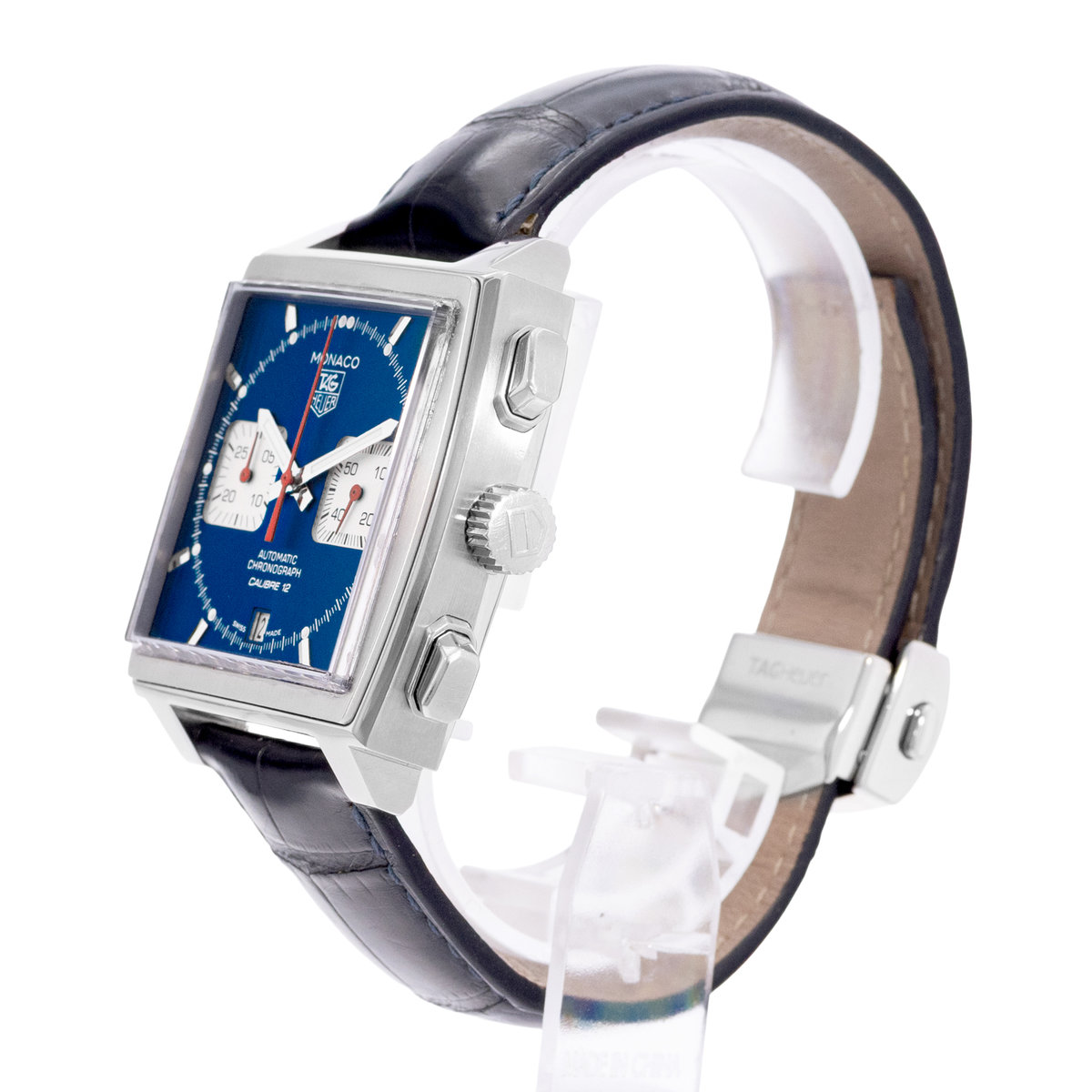 TAG Heuer Monaco Calibre 12 CAW2111 Blue Dial 39