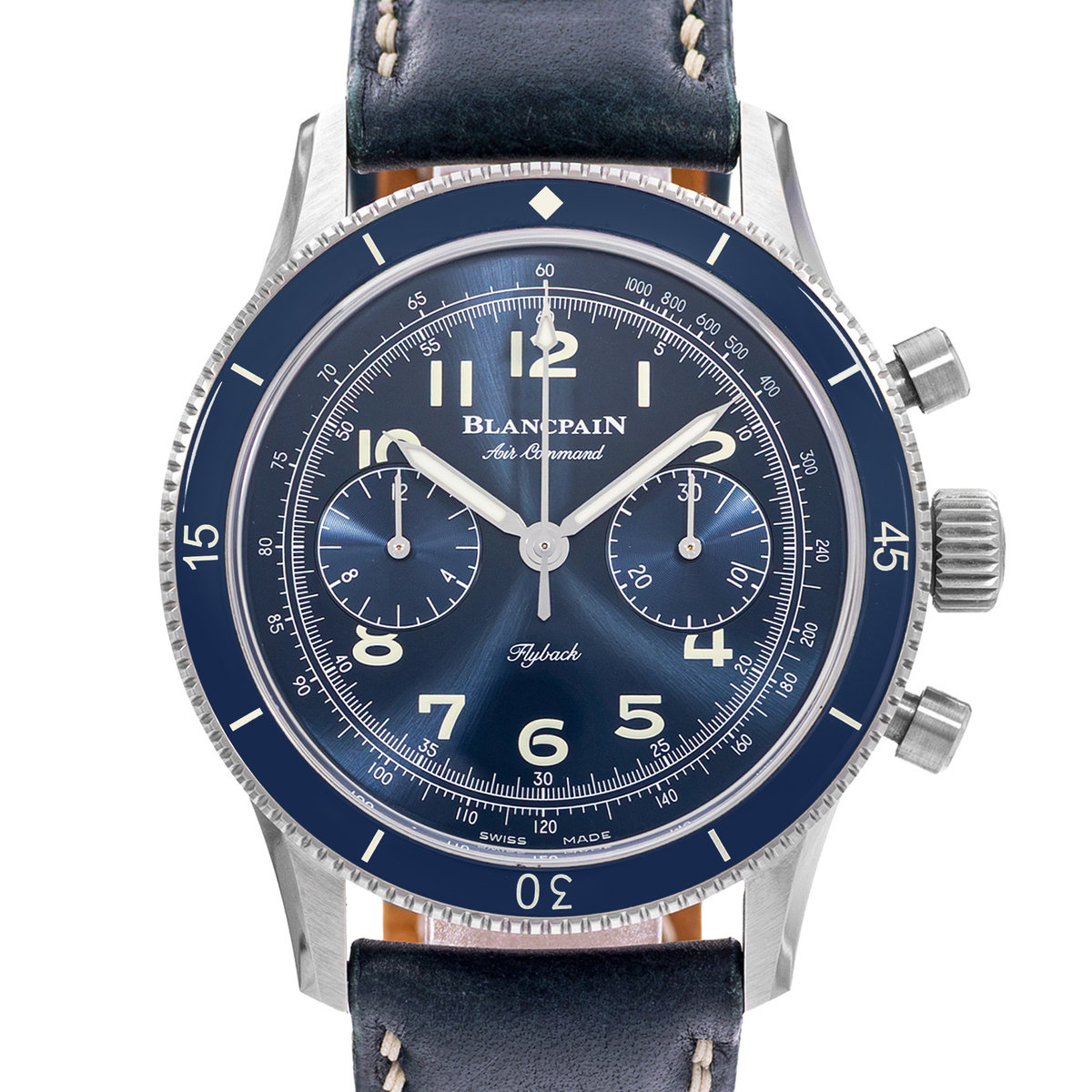 Blancpain Villeret AC02-12B40-63A Blue Dial 42