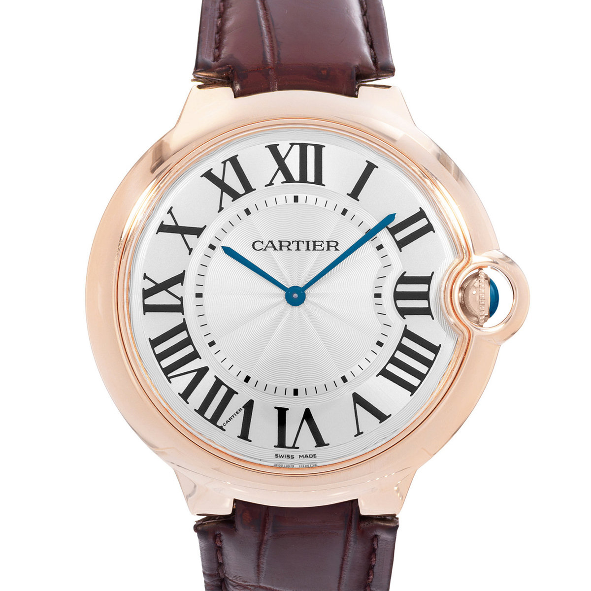 Cartier Ballon Bleu 46 W6920054 3376 Silver Dial 46
