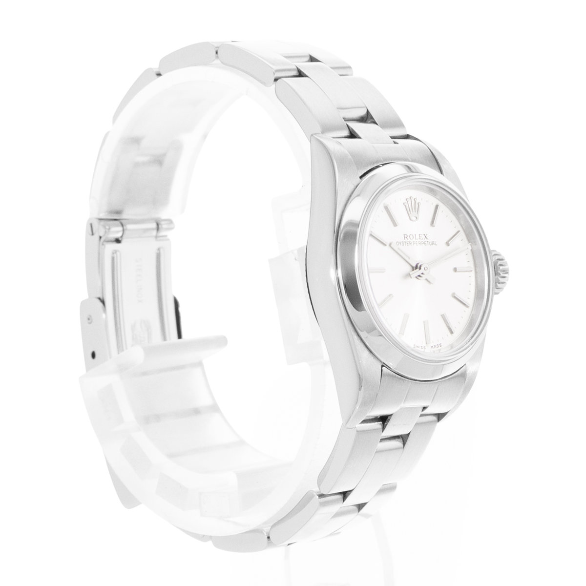 Rolex Oyster Perpetual 24 67180 Silver Dial 24