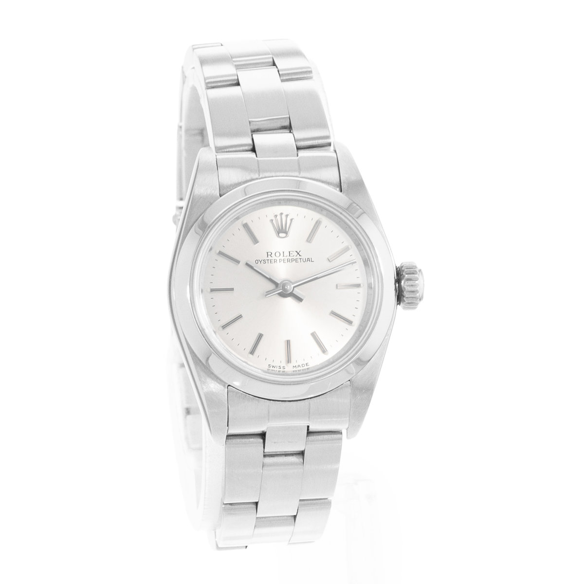 Rolex Oyster Perpetual 24 67180 Silver Dial 24