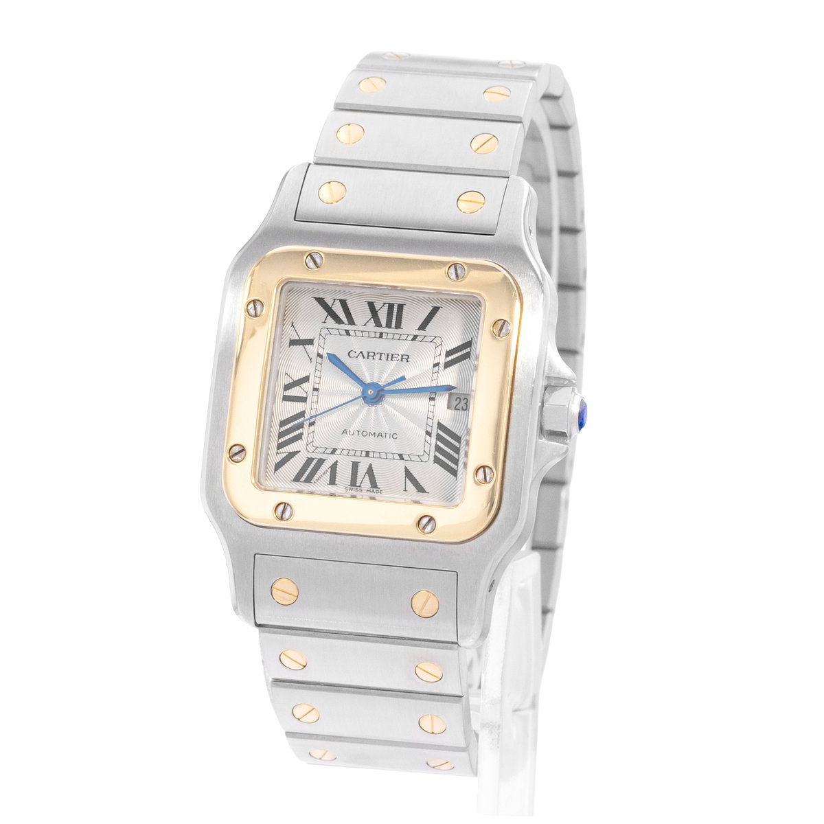 Cartier Santos Galbee W20058C4 2319 Silver Dial 32