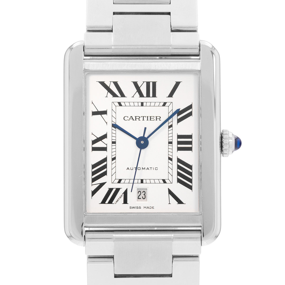 Cartier Tank Solo W5200028 3515 Silver Dial 31