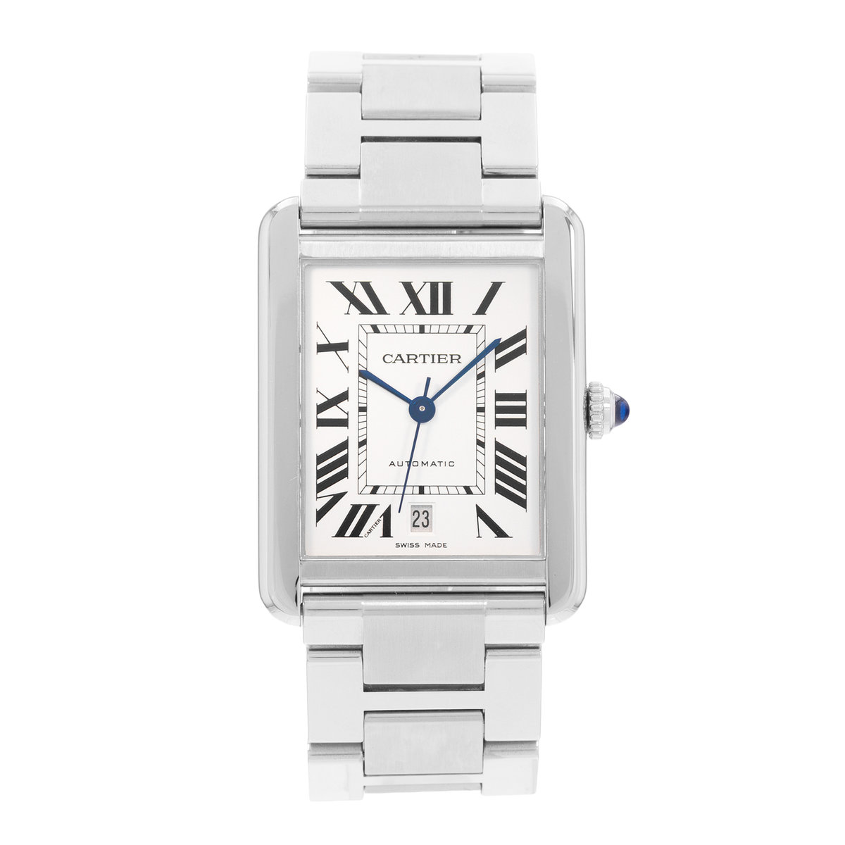 Cartier Tank Solo W5200028 3515 Silver Dial 31