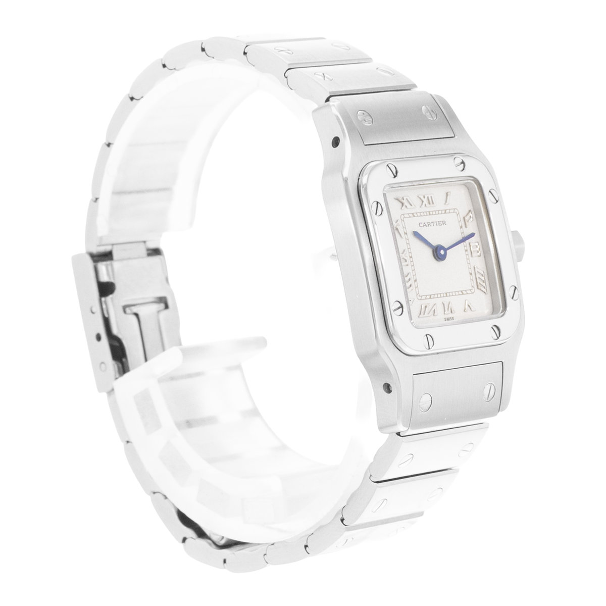 Cartier Santos Galbee W20024D6 1565 Silver Dial 24