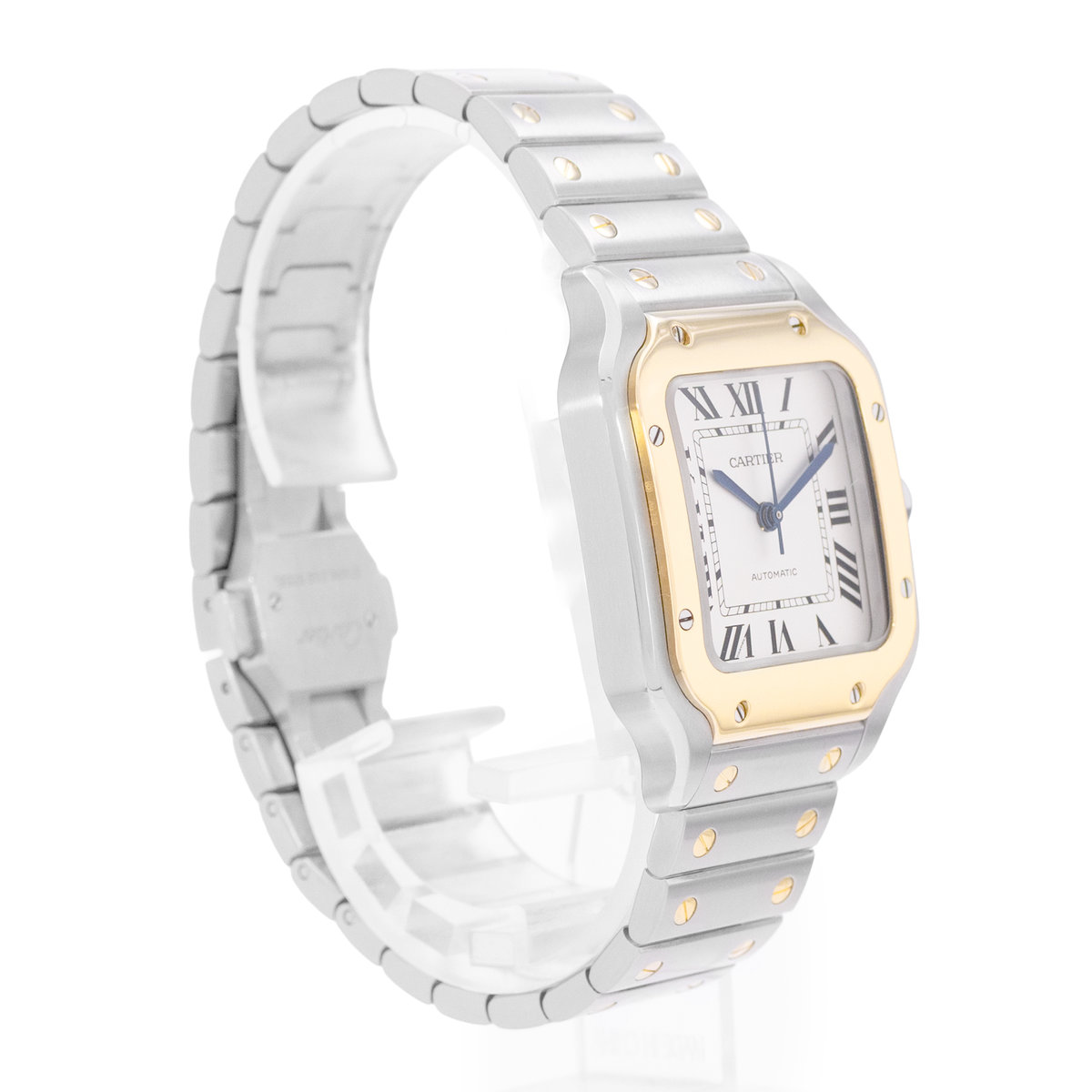 Cartier Santos W2SA0016 4075 Silver Dial 35