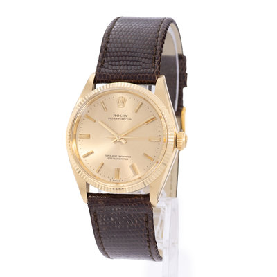 Rolex Oyster Perpetual 34 1005 Champagne Dial 34