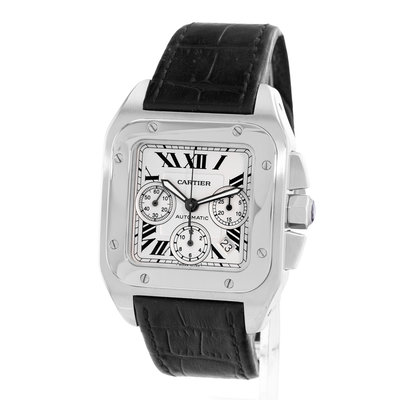 Cartier Santos 100 W20090X8 2740 Silver Dial 41