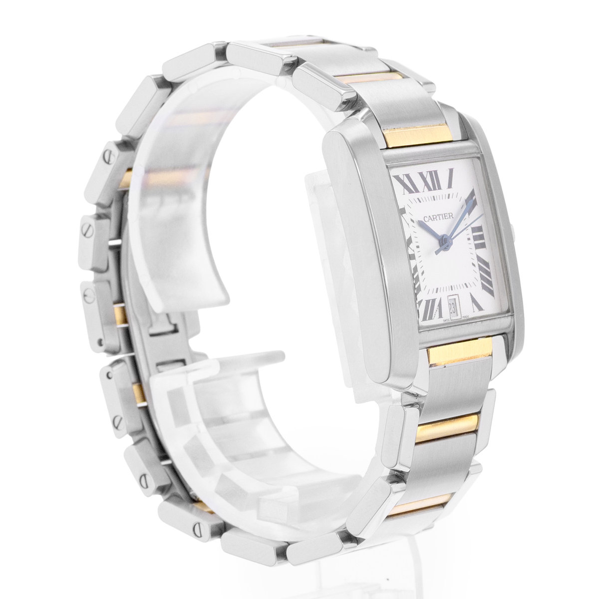 Cartier Tank Francaise W51005Q4 2302 Silver Dial 28