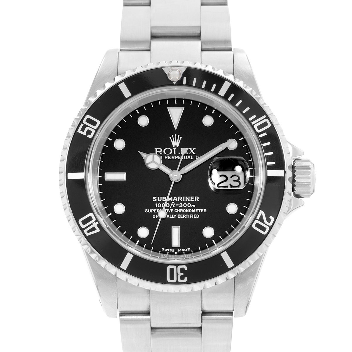 Rolex Submariner Date 16610 Black Dial 40