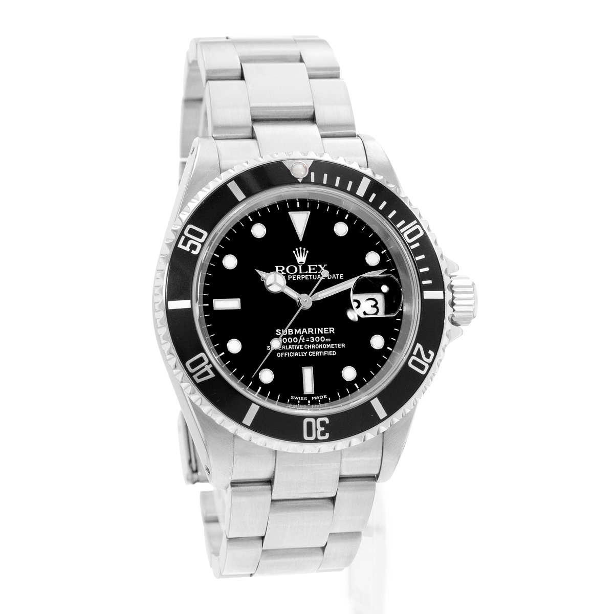 Rolex Submariner Date 16610 Black Dial 40