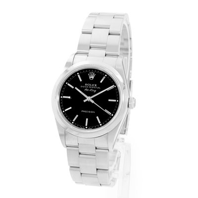Rolex Air King 34 14000 Black Dial 34