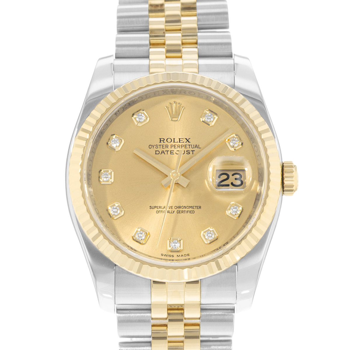 Rolex Datejust 36 116233 Champagne Dial 36