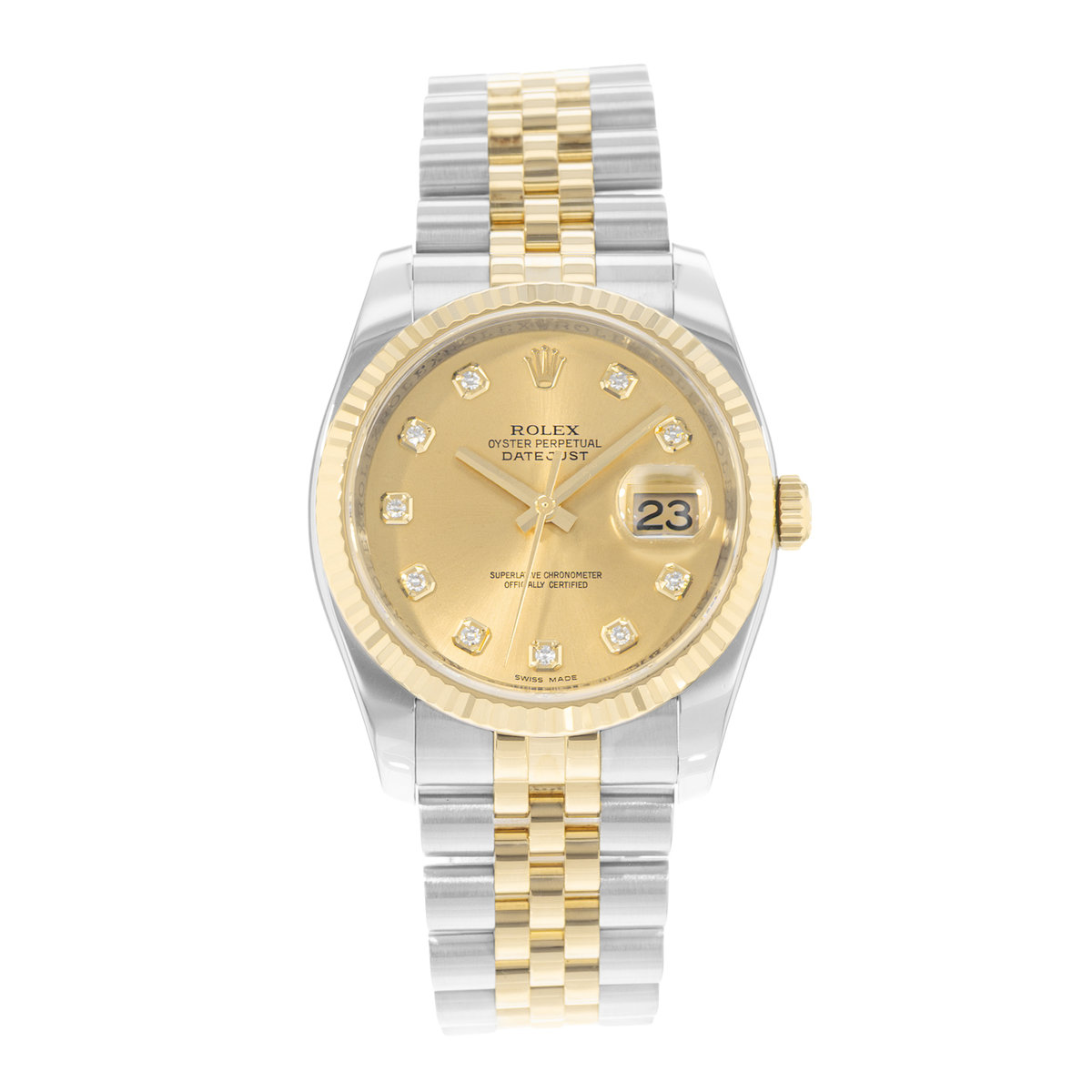 Rolex Datejust 36 116233 Champagne Dial 36