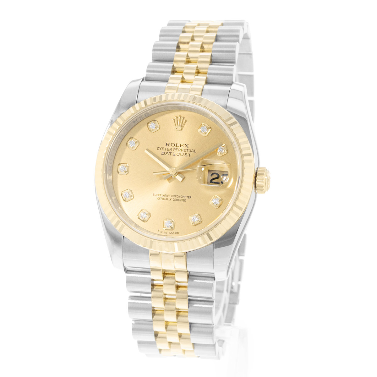 Rolex Datejust 36 116233 Champagne Dial 36