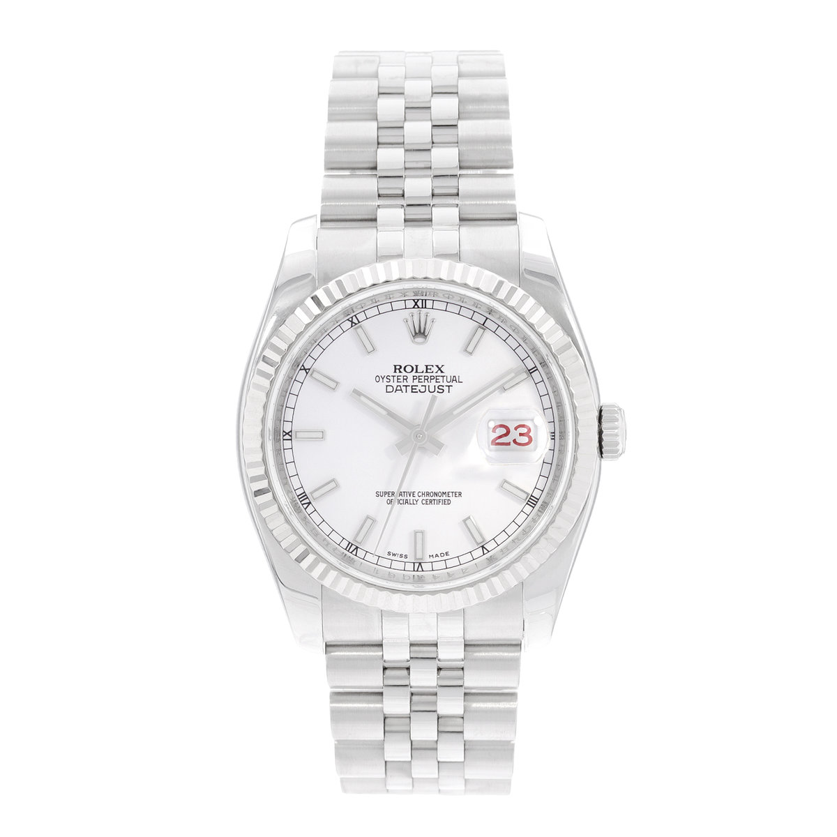 Rolex Datejust 36 116234 White Dial 36
