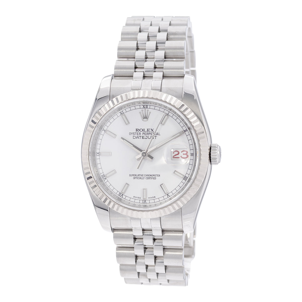 Rolex Datejust 36 116234 White Dial 36