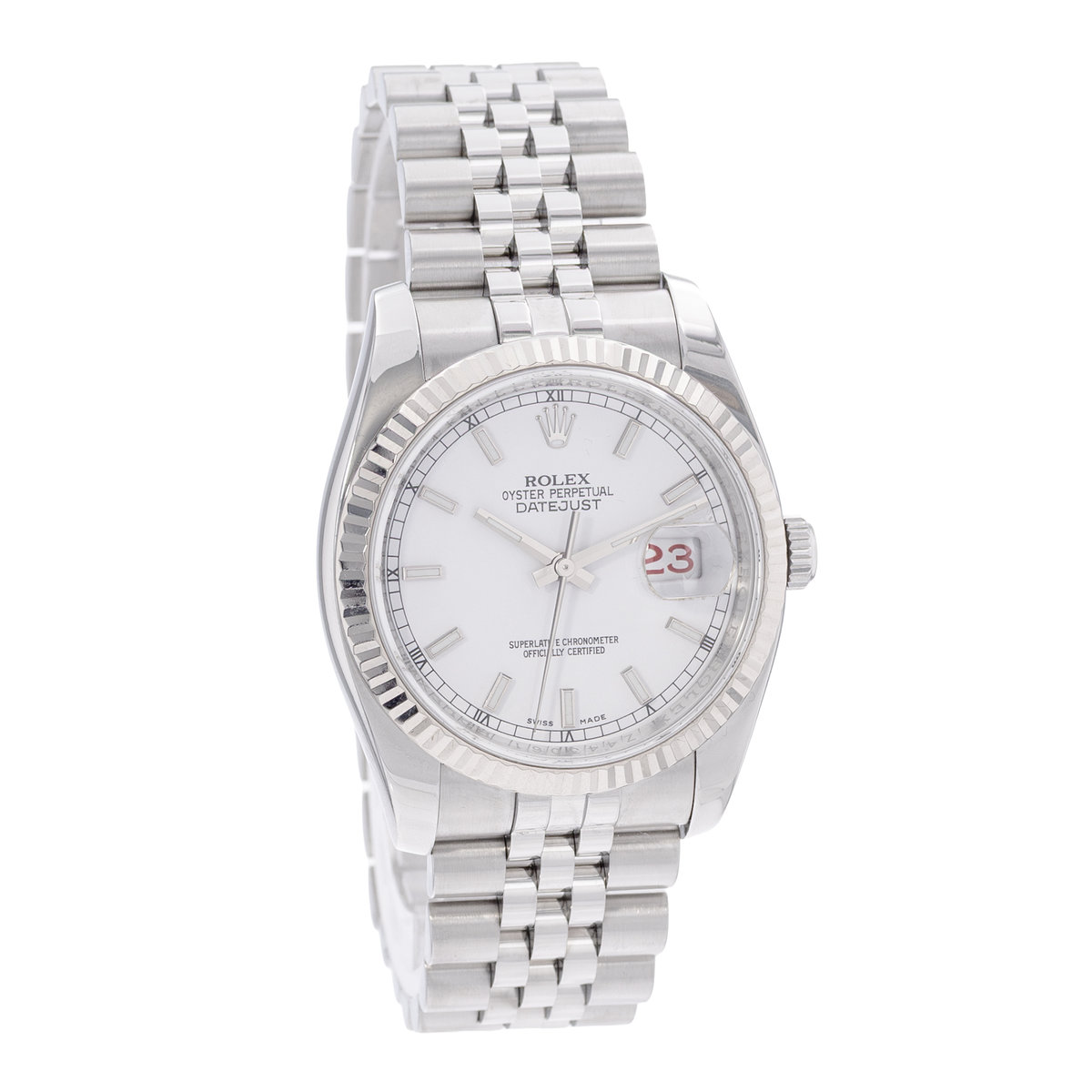 Rolex Datejust 36 116234 White Dial 36