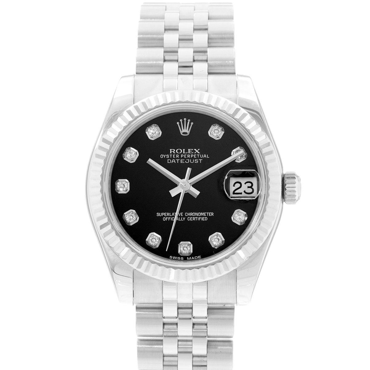 Rolex Datejust 31 178274 Black Dial 31