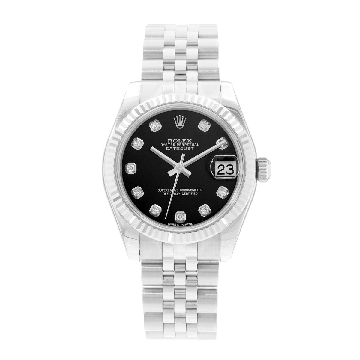 Rolex Datejust 31 178274 Black Dial 31